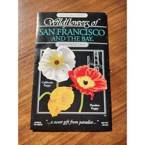 Wildflowers of the San Francisco & Bay Seed Packet Post Card Unused 2000